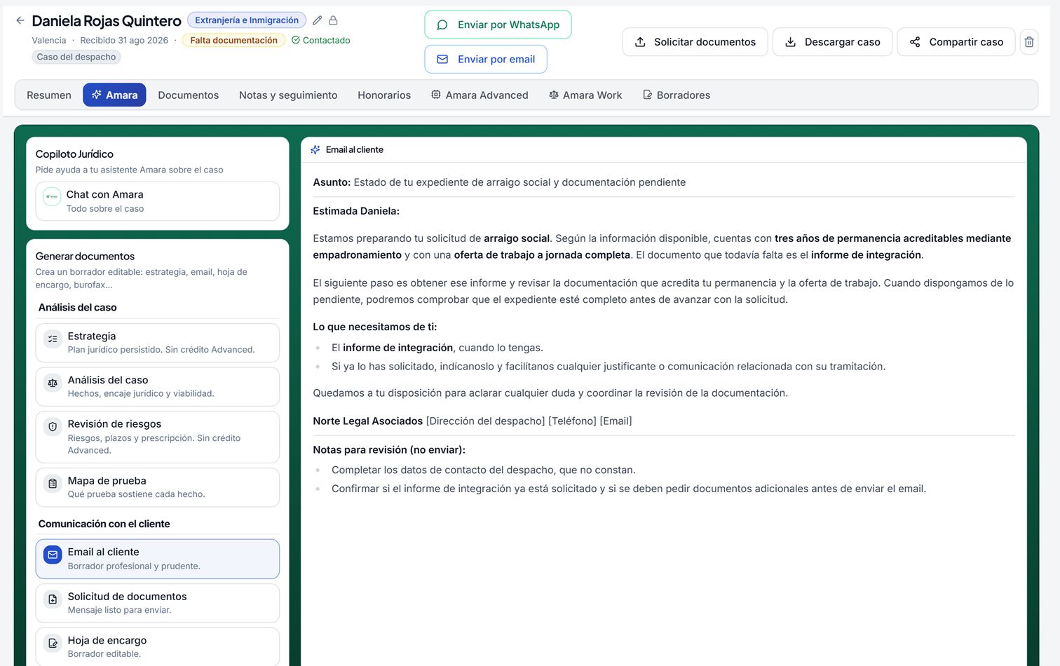 L'IA rédige un e-mail de relance au client